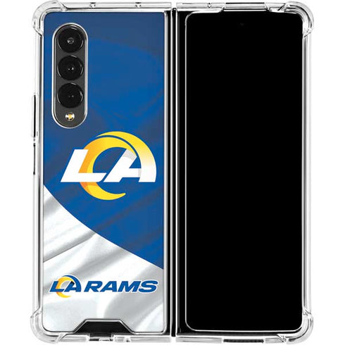 NFL Los Angeles Rams Galaxy Z Fold4 5G Clear Case